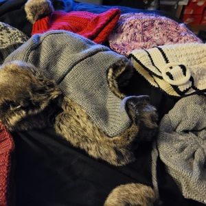 Various hats and scarves from Banana Republic